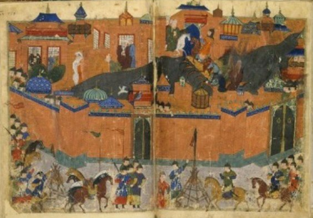mongols burn baghdad