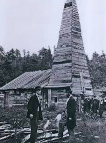 First Oil Well Drilled in Pennyslvania