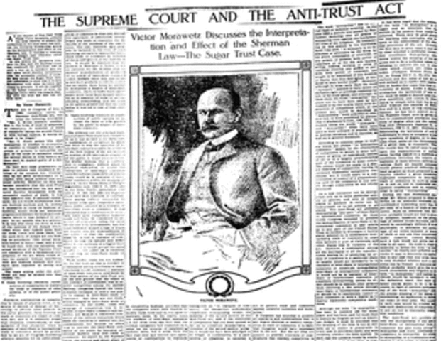 Sherman Antitrust Act is passed