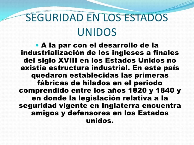 Salud ocupacional Estados Unidos