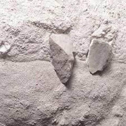 Avances en la química, se crea el mortero de cal.