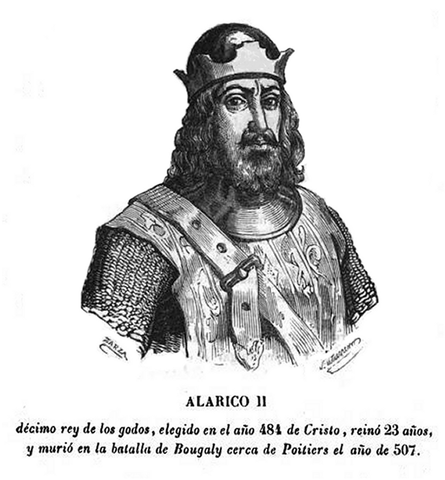 La incursión definitiva de los visigodos en el actual territorio de España