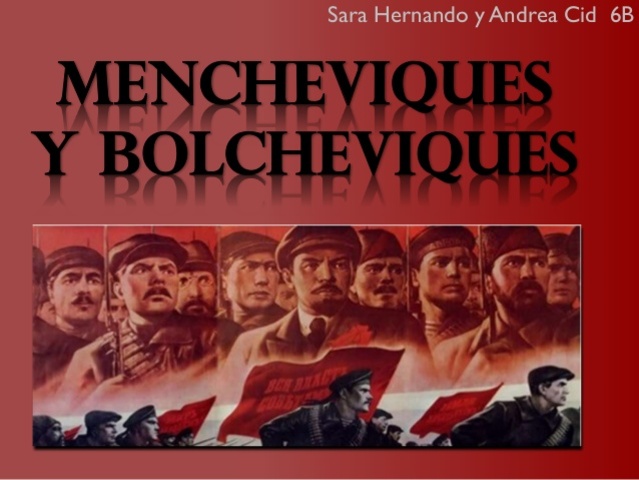 Separacion de mencheviques y bolcheviques