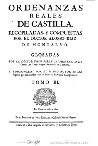 Ordenanzas Reales de Castilla