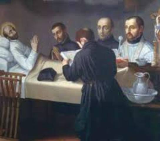 La muerte de Ignacio de Loyola