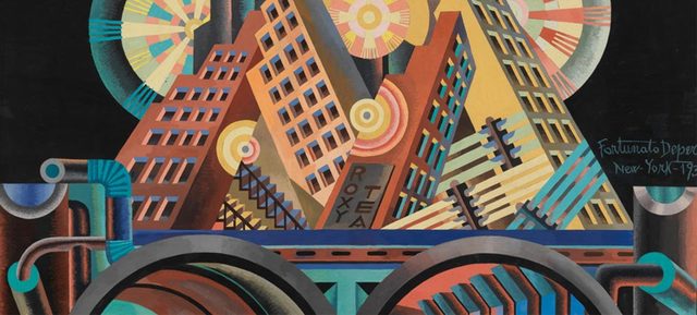 Skyscrapers and Tunnels -Fortunato Depero