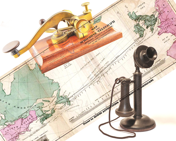 Telegrafo, código morse y telefono