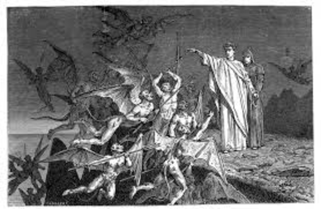 Dante writes Divine Comedy