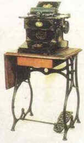 máquina de escrever