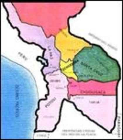 CREACIÓN DE LOS PRIMEROS DEPARTAMENTOS EN BOLIVIA