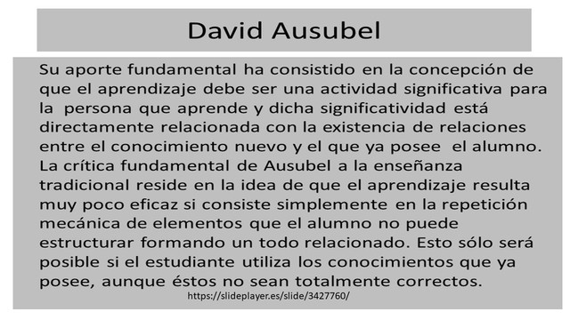 DAVID AUSBEL