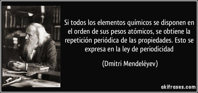 Inicio de la periodicidad en los elementos