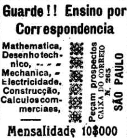 Escolas por Correspondència. século XX