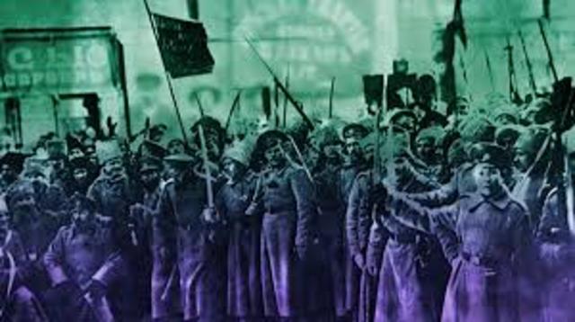 Conquista del poder por los bolcheviques.