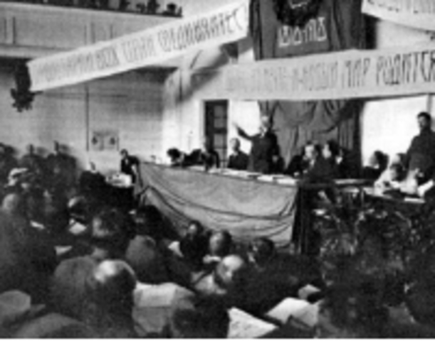 Primer congreso de los soviets.