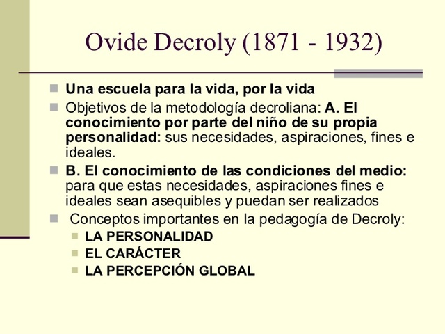DECROLY (1871-1932)