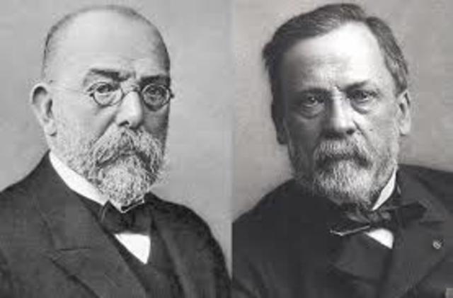 Robert Koch y Louis Pasteur