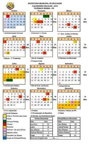 CALENDÁRIO ESCOLAR  E CARGA HORÁRIA NO BRASIL