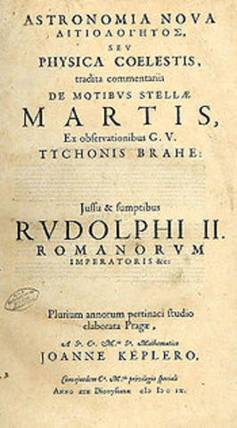 Kepler publica "Astronomía Nova"