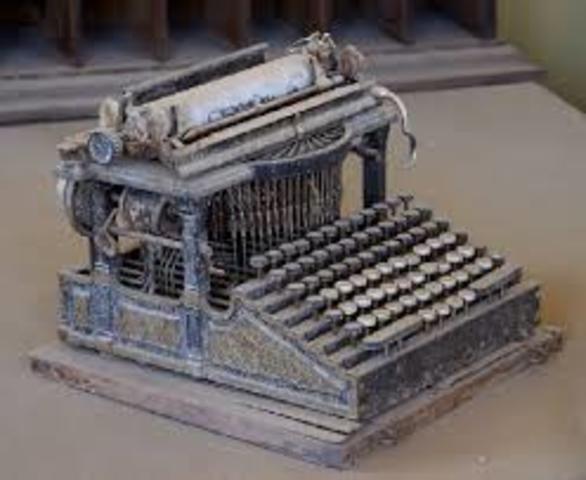 Surgimento da máquina de escrever