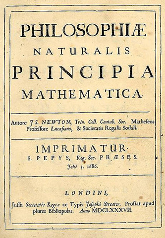 Newton publica "Principia"