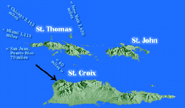 Danmark kommer i besidelse af Sankt Croix,