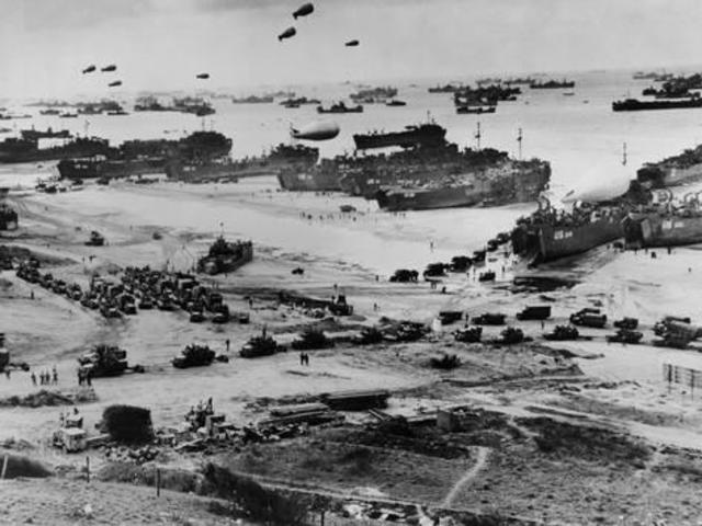 Arrival at Omaha Beach
