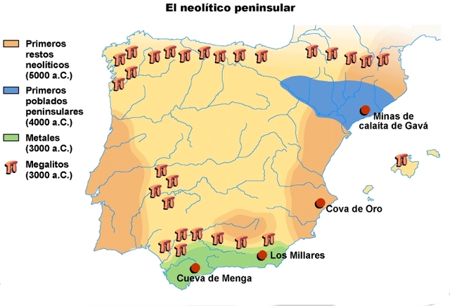 Neolítico- Culturas Megalíticas de Los Millares (Almería) y Menorca