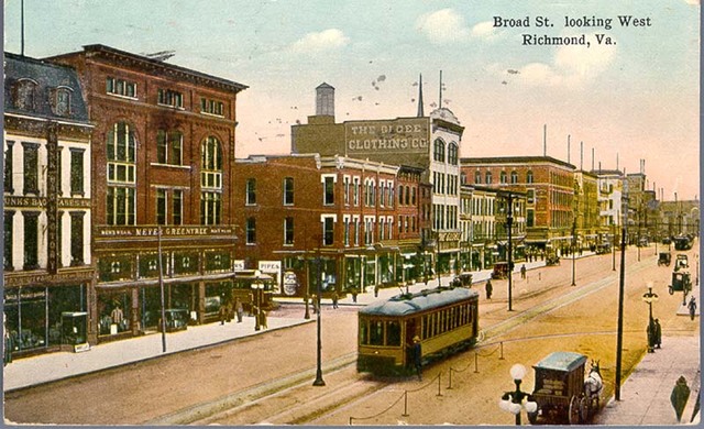 First Electric Trolley in Richmond, Virginia