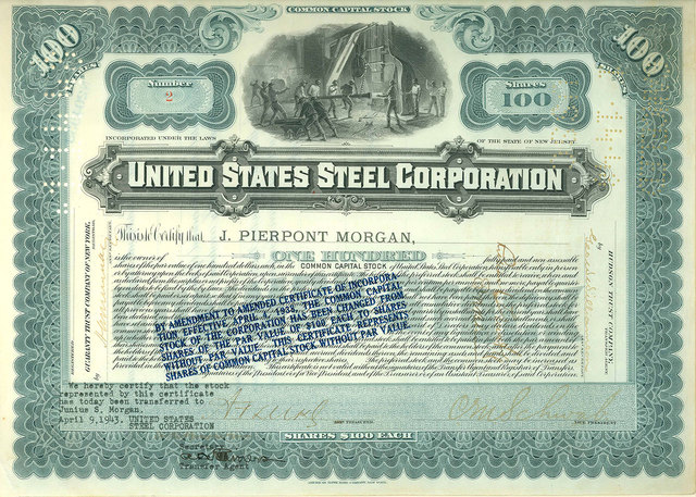 J.P. Morgan forms U.S. Steel