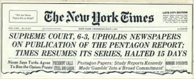 New York Times Company v. United States, 1971