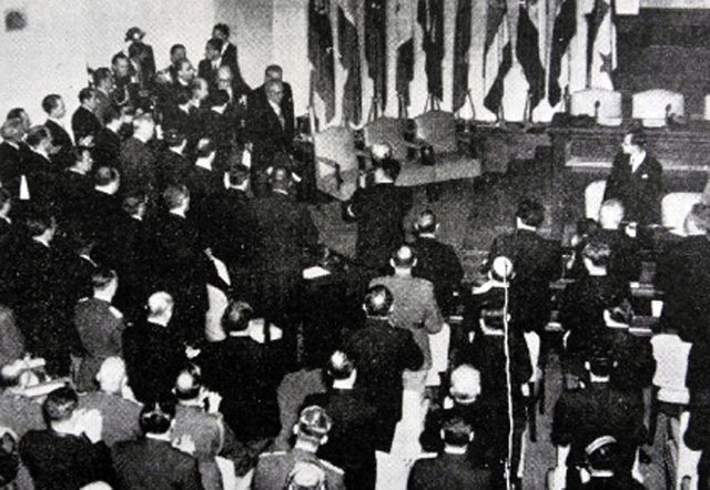 Firma del pacto de Bogota