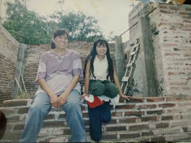 Mi mamá en espera mía...