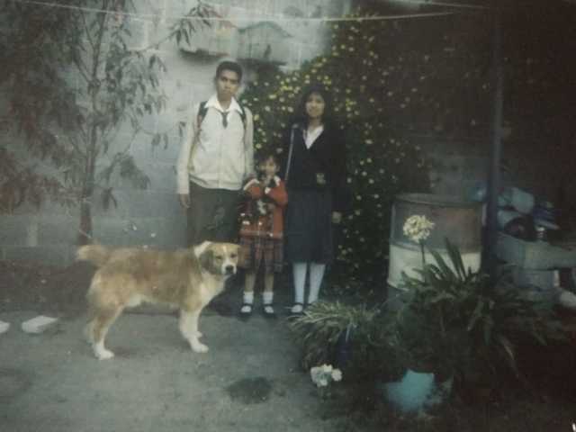 Foto sin nuestros padres con nosotros