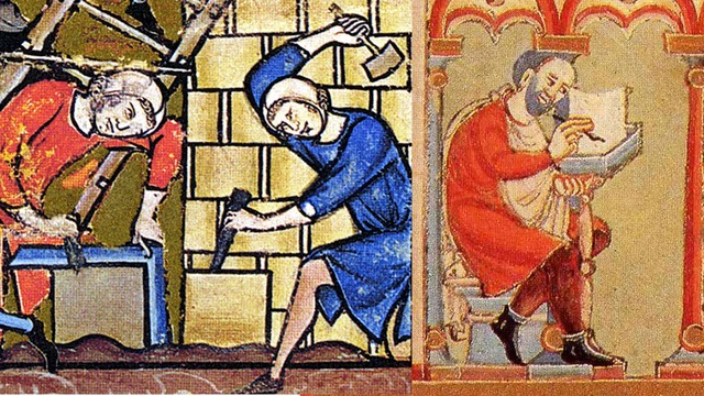 Se escribe un manuscrito que describe oficios comunes de los campesinos en Inglaterra