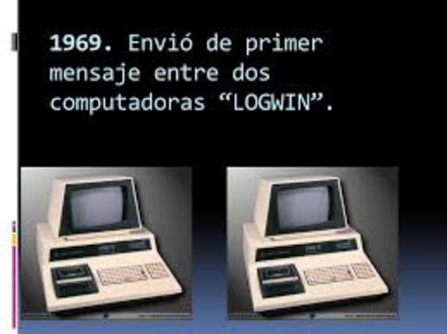 Envío de primer mensaje entre dos computadoras LOGWIN