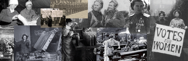 Las Sufragistas durante la Primera Guerra Mundial.