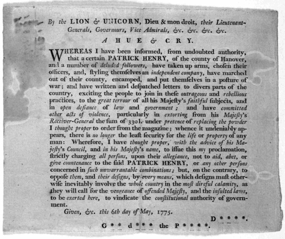 Patrick Henry’s Speech