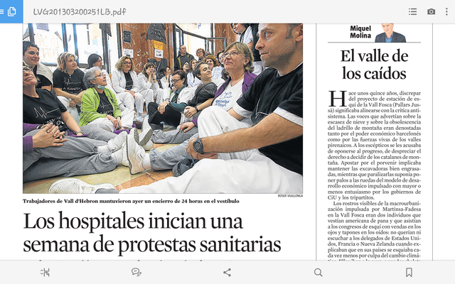 ELS HOSPITALS INICIEN UNA SETMANA DE PROTESTES SANITARIES