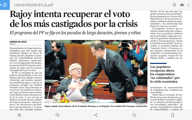 RAJOY INTENTA RECUPERAR EL VOT DELS MÉS CASTIGATS PER LA CRISI