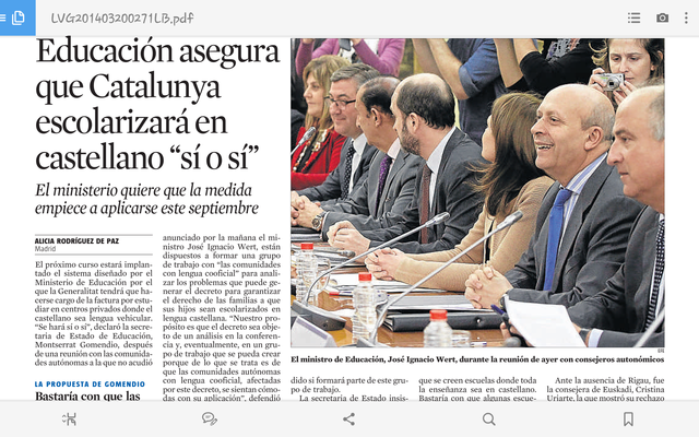 EDUCASIÓ ASSEGURA QUE CATALUNYA ESCOLARITZARA EN CASTELLÀ"SÍ O SÍ"