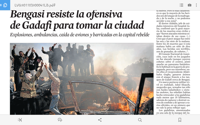 BENGASI RESISTE LA OFENSIVA DE GADAFI PER PENDRE LA CIUTAT