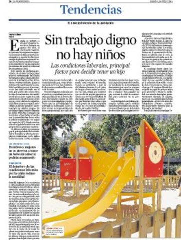 Sense treball digne no n'hi ha fills