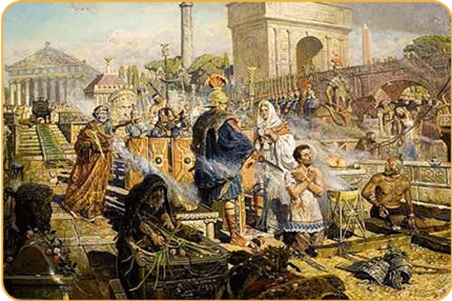 Widespread persecution of Romans