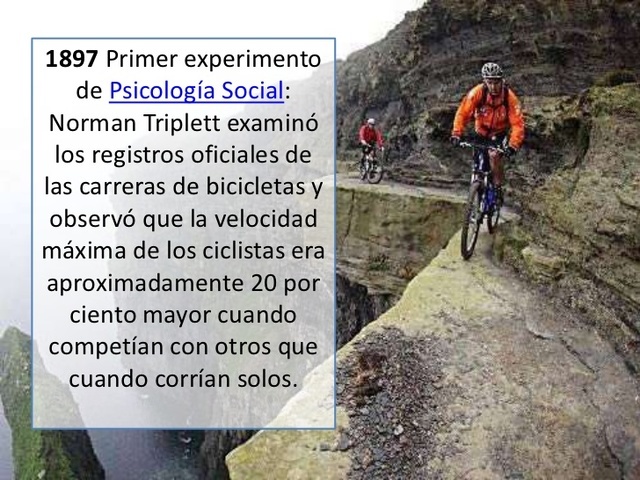 PRIMER EXPERIMENTO EN PSICOLOGÍA SOCIAL (1898)
