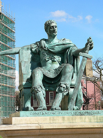 Constantine ends the persecution of the Christians