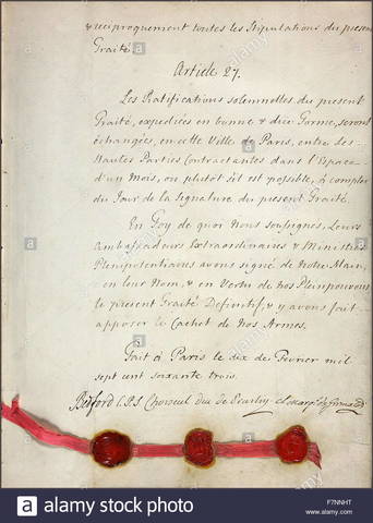 Treaty of Paris signed