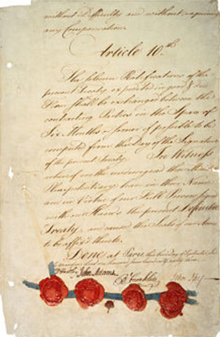 Treaty of Paris signed