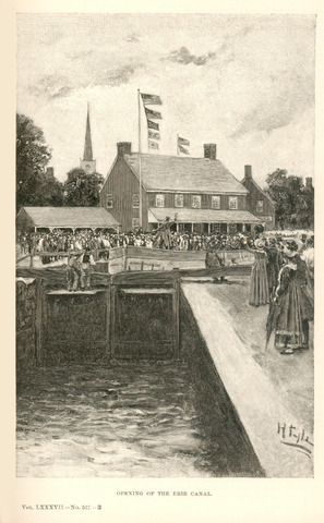Opening of Erie Canal