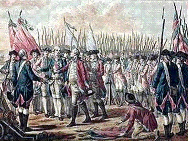 British surrender at Yorktown